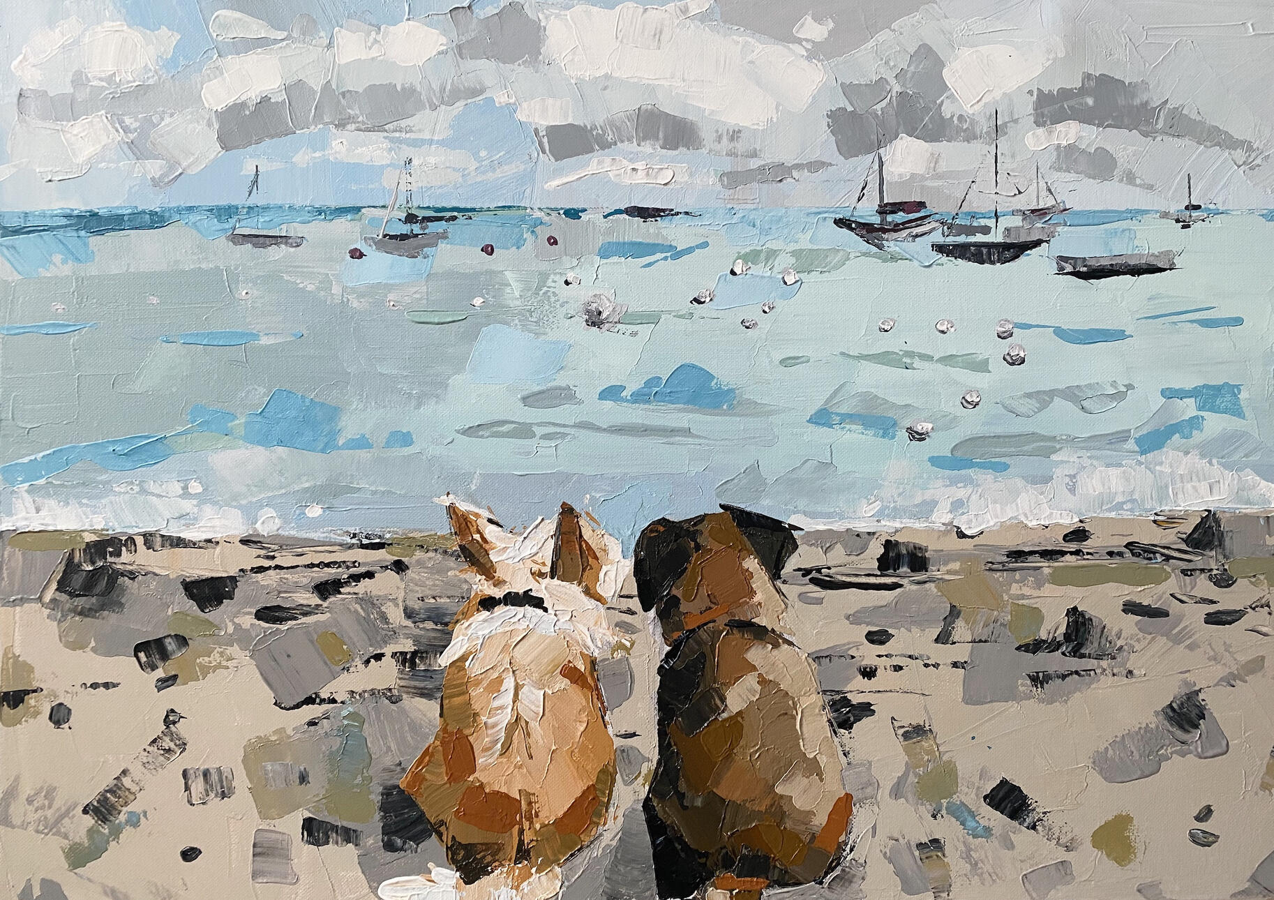 Friends at Lulworth Cove