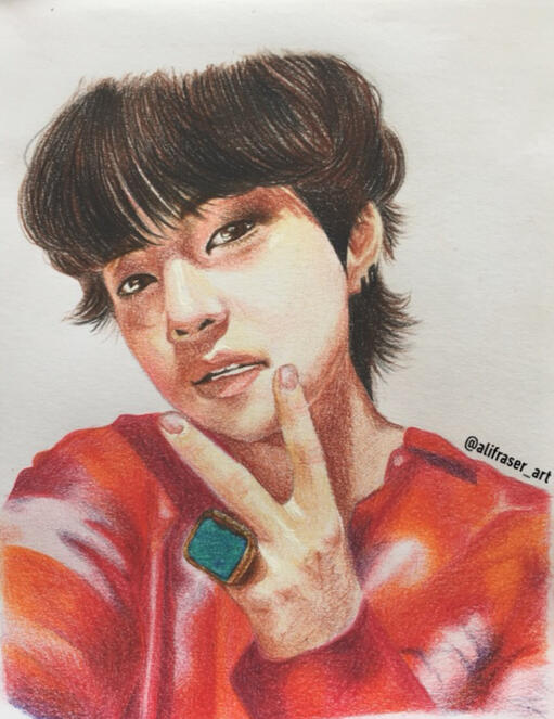 colour pencil sketch